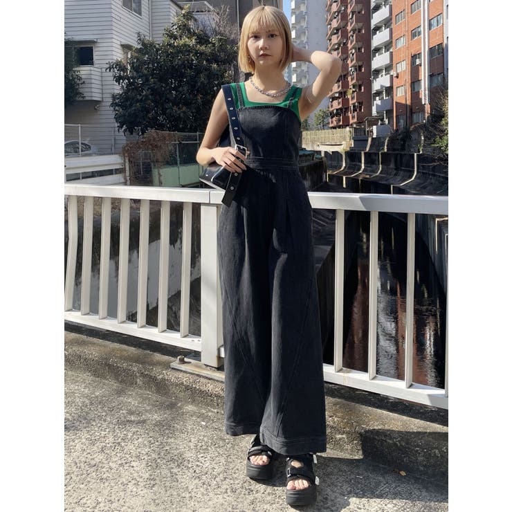 デザインデニムロンパース | MURUA | 詳細画像31 