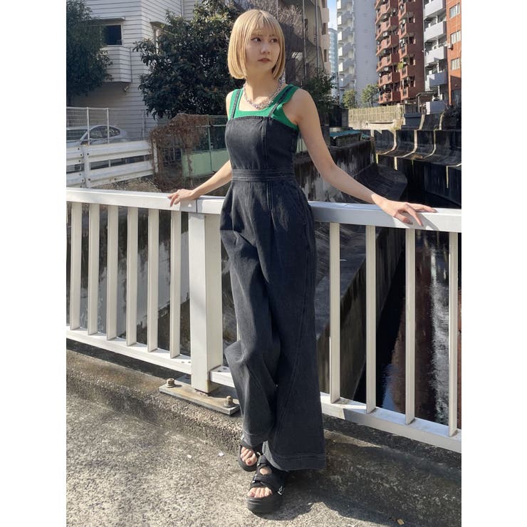 デザインデニムロンパース | MURUA | 詳細画像33 