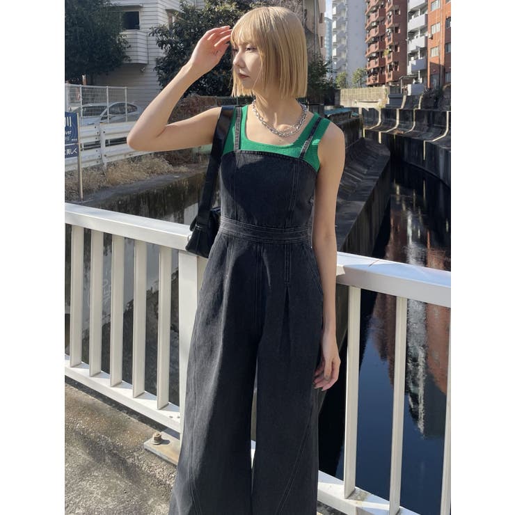 デザインデニムロンパース | MURUA | 詳細画像36 