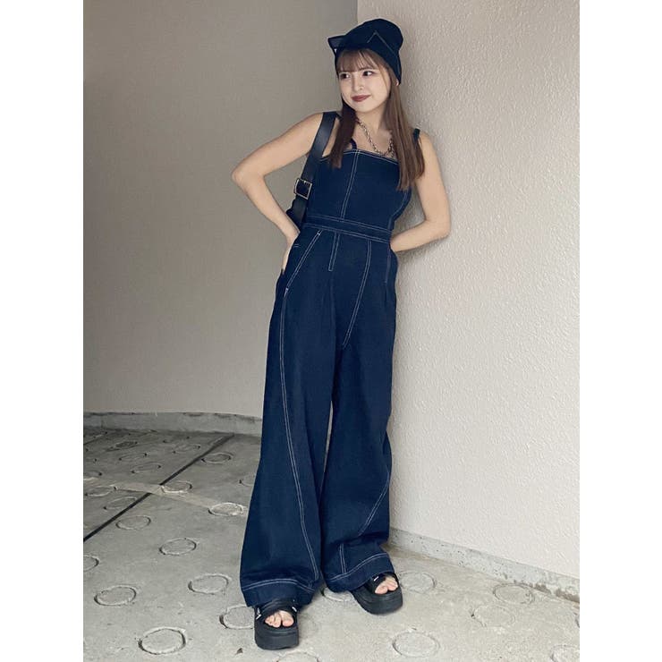 デザインデニムロンパース | MURUA | 詳細画像48 