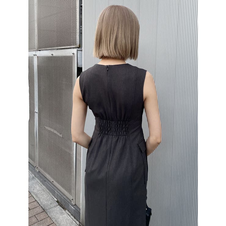 ハーフジップタイトワンピース[品番：MKSW0057133]｜MURUA