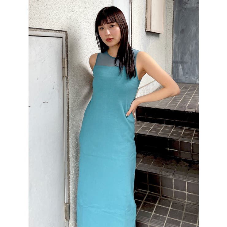 シアーテレコワンピース[品番：MKSW0057788]｜MURUA（ムルーア