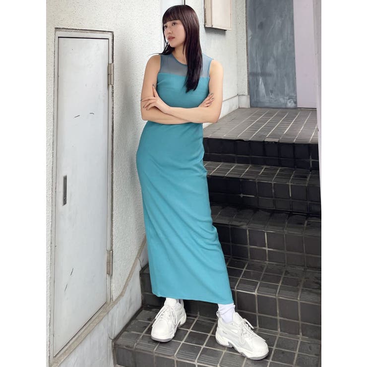 シアーテレコワンピース[品番：MKSW0057788]｜MURUA（ムルーア）の