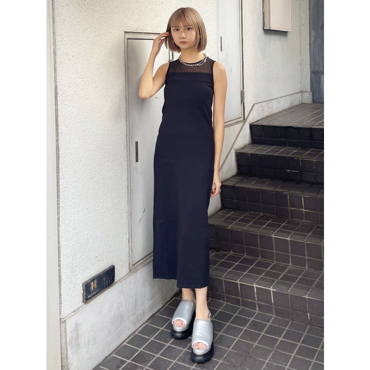 シアーテレコワンピース[品番：MKSW0057788]｜MURUA（ムルーア）の