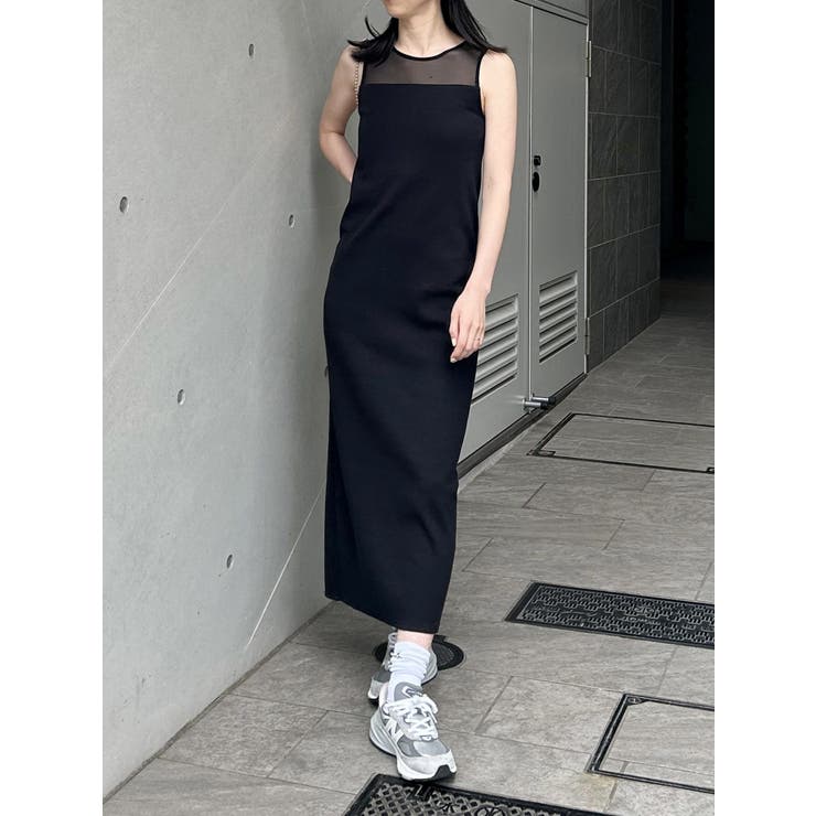 ブラック | シアーテレコワンピース | MURUA