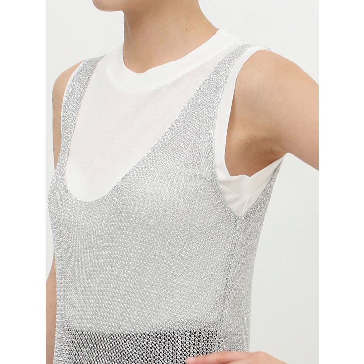 メタリックメッシュロングワンピース[品番：MKSW0057787]｜MURUA
