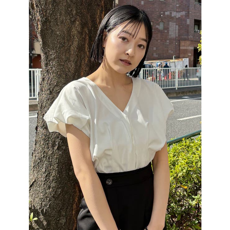 2WAYウエストタックショートトップス[品番：MKSW0057116]｜MURUA 