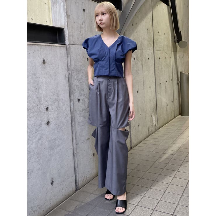 ババグーリ チュニック ドロストトップス 2way XL ブラック インド綿 HUG.U ニット レディース トップス プルオーバー ハイネック