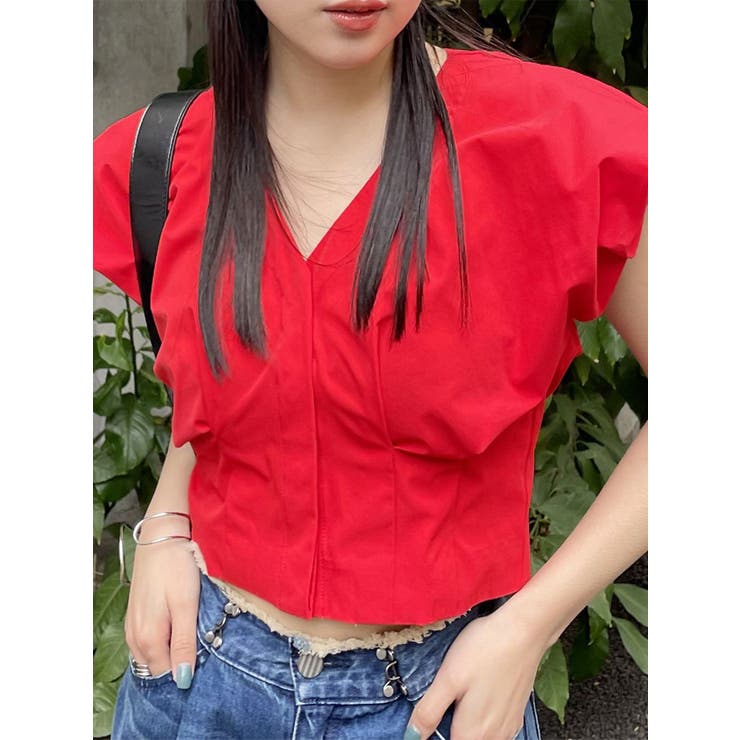 2WAYウエストタックショートトップス[品番：MKSW0057116]｜MURUA 