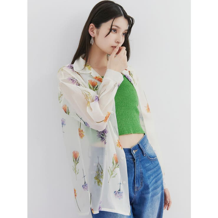 フラワーシアーシャツ【WEB限定】 | MURUA | 詳細画像2 