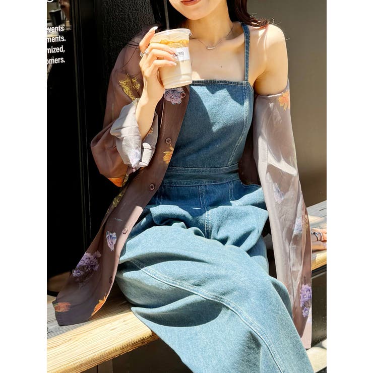 ブラウン | フラワーシアーシャツ【WEB限定】 | MURUA