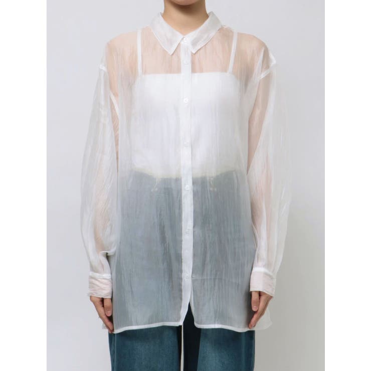 シアーシャイニーボリュームシャツ | MURUA | 詳細画像10 