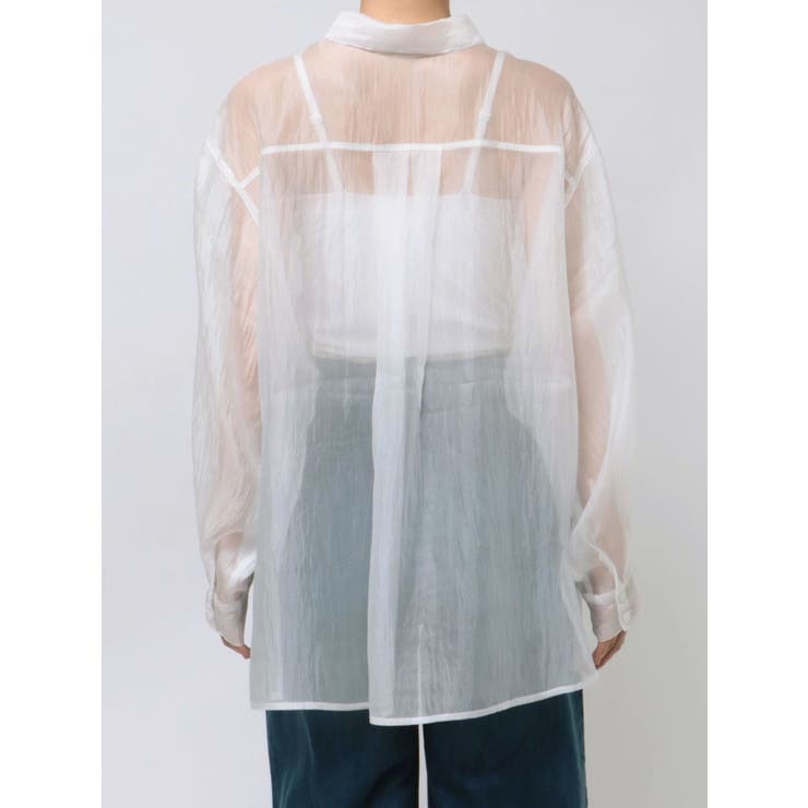 シアーシャイニーボリュームシャツ | MURUA | 詳細画像12 