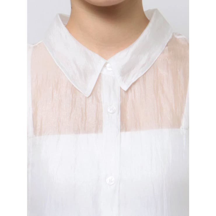 シアーシャイニーボリュームシャツ | MURUA | 詳細画像13 