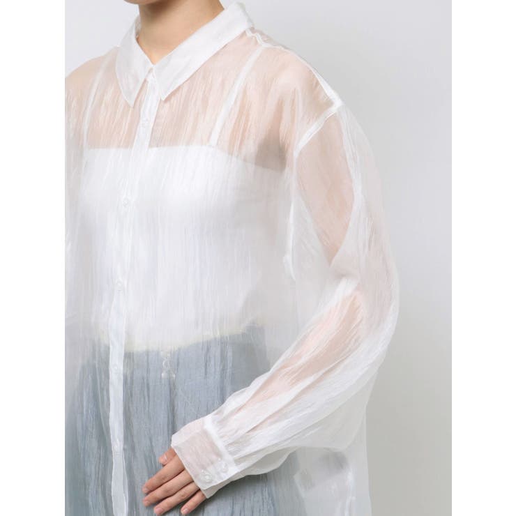 シアーシャイニーボリュームシャツ | MURUA | 詳細画像14 
