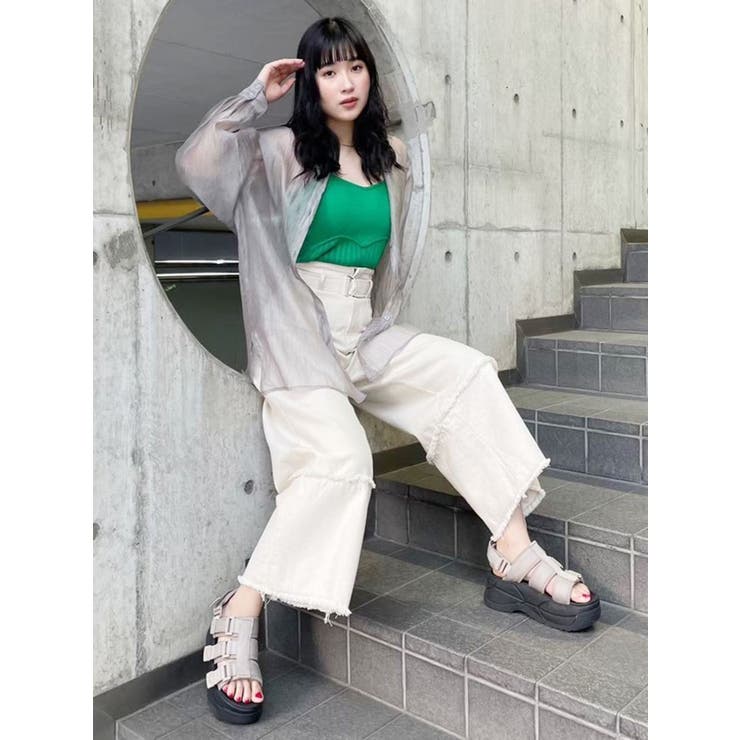 シアーシャイニーボリュームシャツ | MURUA | 詳細画像8 