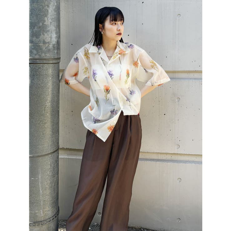 シアーワイドパンツ[品番：MKSW0058405]｜MURUA（ムルーア）の