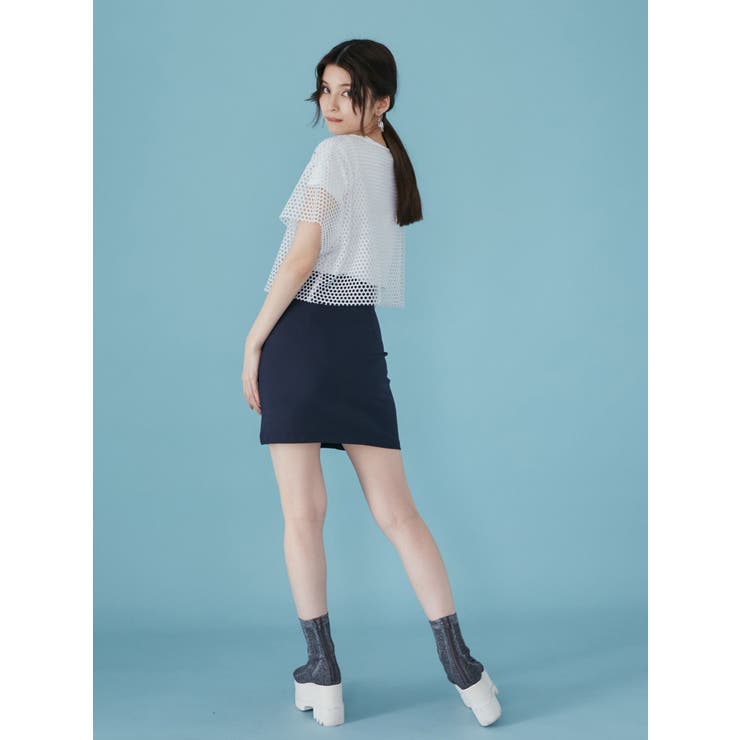 フロントジップミニスカート | MURUA | 詳細画像5 