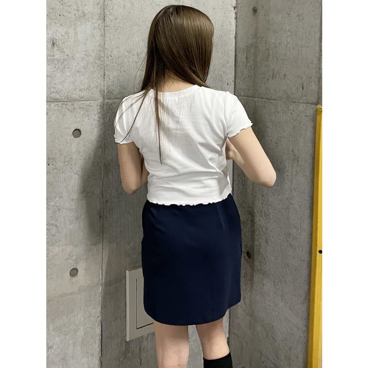 フロントジップミニスカート[品番：MKSW0057803]｜MURUA（ムルーア）の