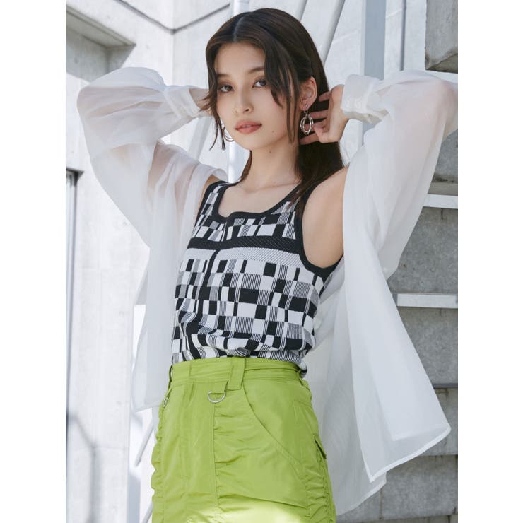 ジオメタンクトップ | MURUA | 詳細画像12 