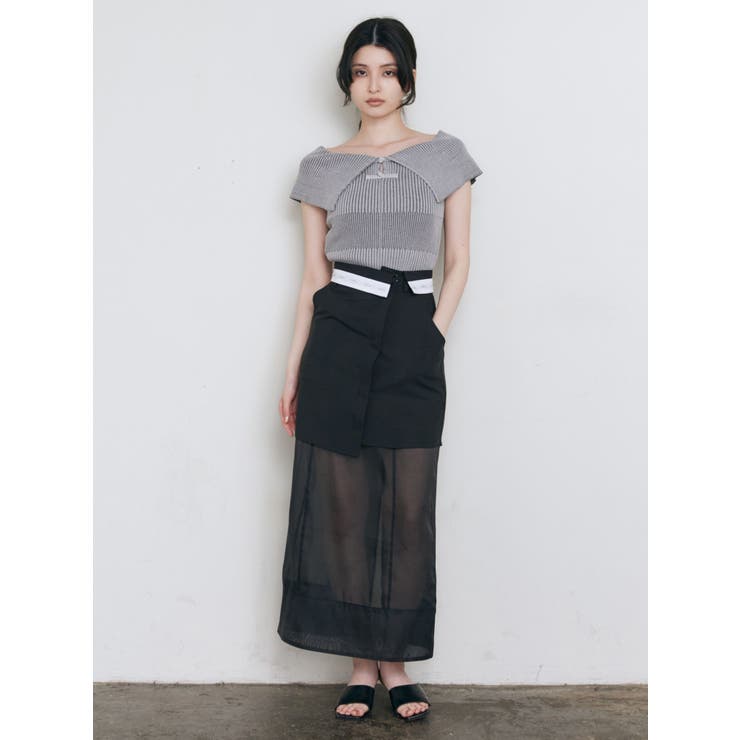 オフショルチャイナボタンニット | MURUA | 詳細画像10 