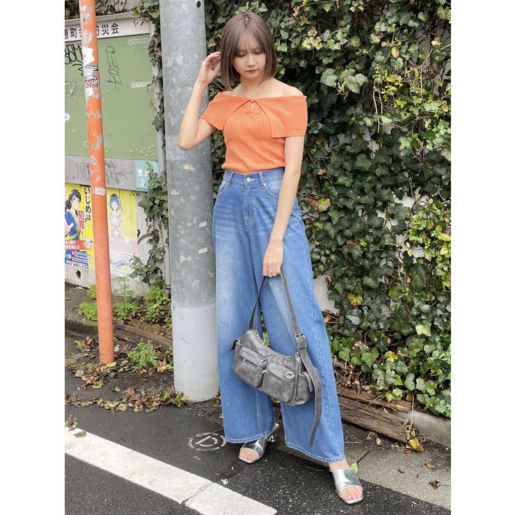 オフショルチャイナボタンニット | MURUA | 詳細画像19 