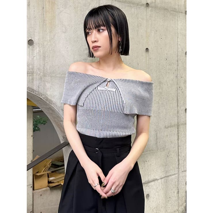 ✨専用✨【計2点】Used チャイナボタン♪ 幅広袖のレトロ刺繍ウールニット　他 ZISUOシリーズ】☆チャイナ風トップス☆ セーター ニット