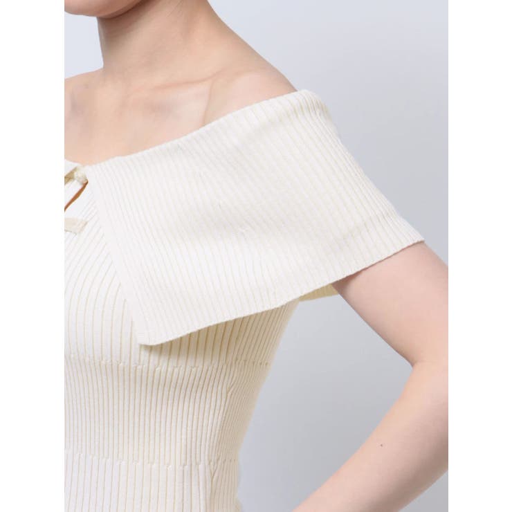 オフショルチャイナボタンニット | MURUA | 詳細画像39 