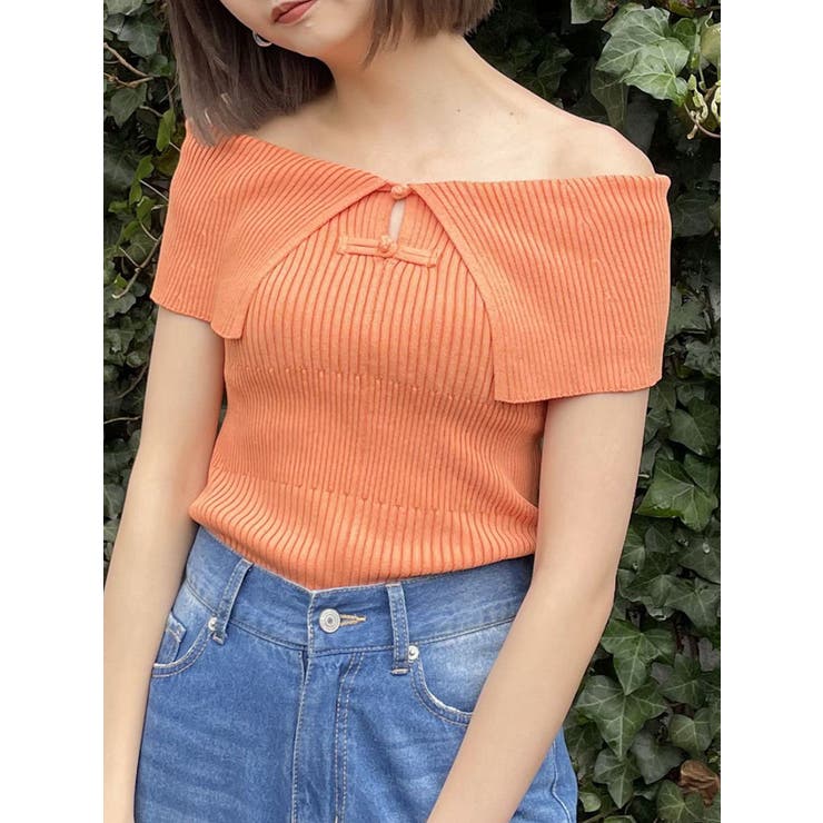 SからM対応 シノワズリへの入り口 チャイナボタンニット SからM対応 シノワズリへの入り口 チャイナボタンニット