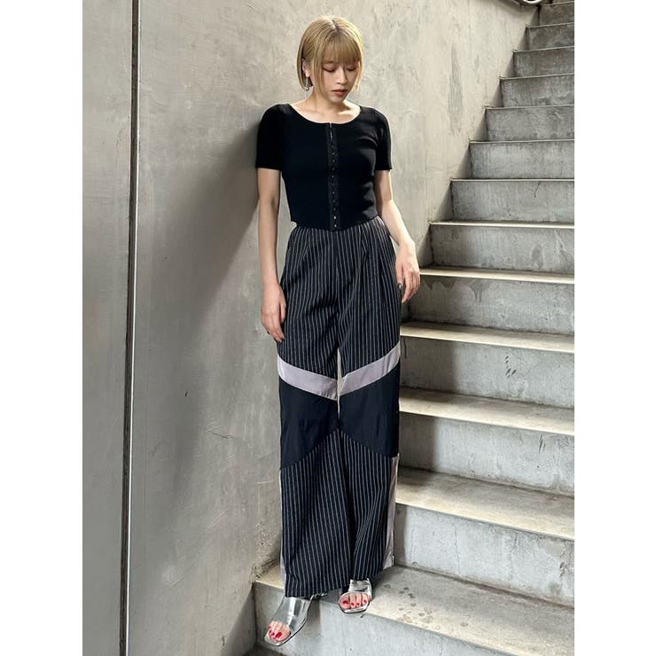 ホックデザインハーフスリーブニット | MURUA | 詳細画像12 