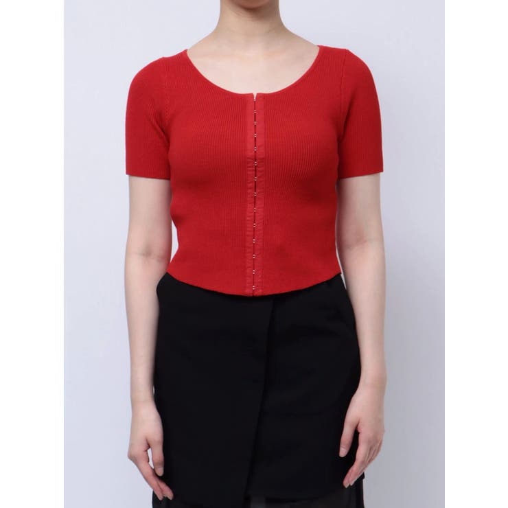 ホックデザインハーフスリーブニット | MURUA | 詳細画像18 