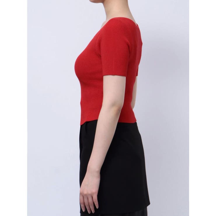 ホックデザインハーフスリーブニット | MURUA | 詳細画像19 