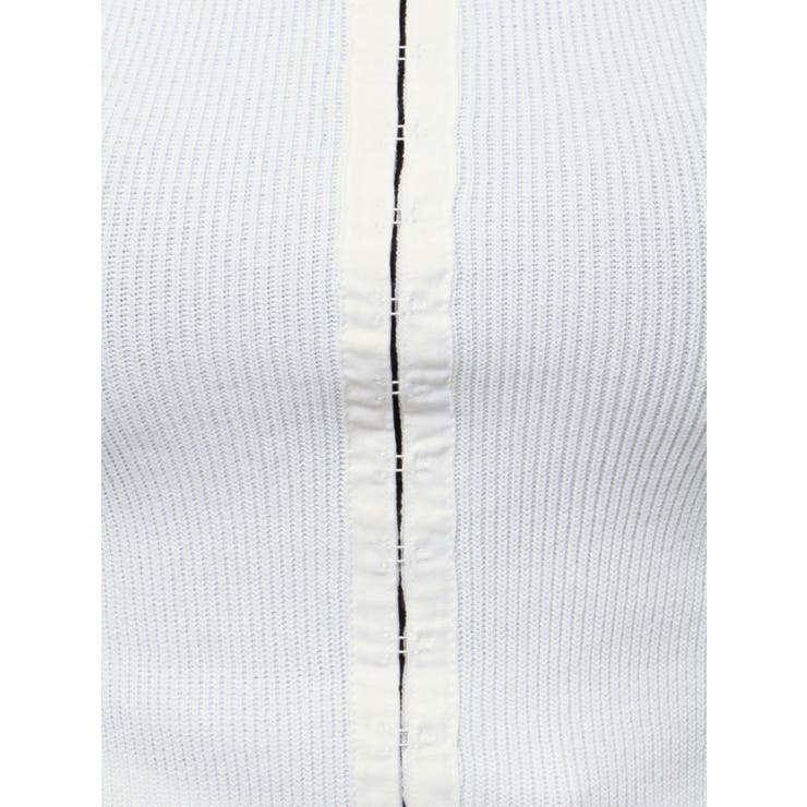 未使用　ヨンファ　リネン　ハーフスリーブ　ニット　ホワイト YONFA / ハーフスリーブコットンニット (white)