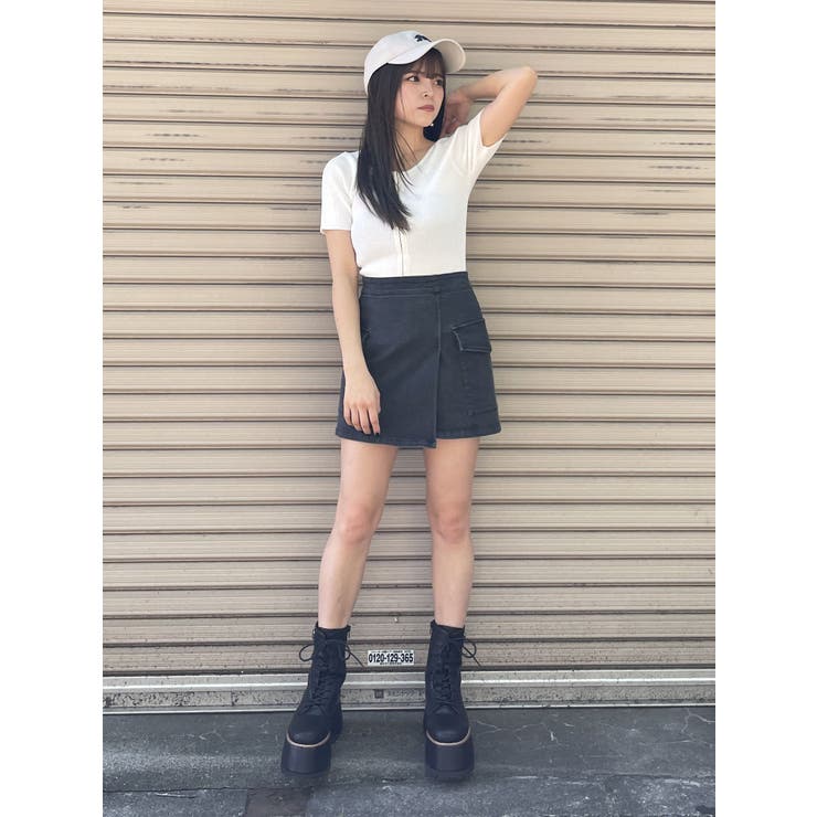 国内発送★Sabo Skirtパフスリーブ袖ニットセット（上下セット） 国内発送☆Sabo Skirtパフスリーブ袖ニットセット（上下セット