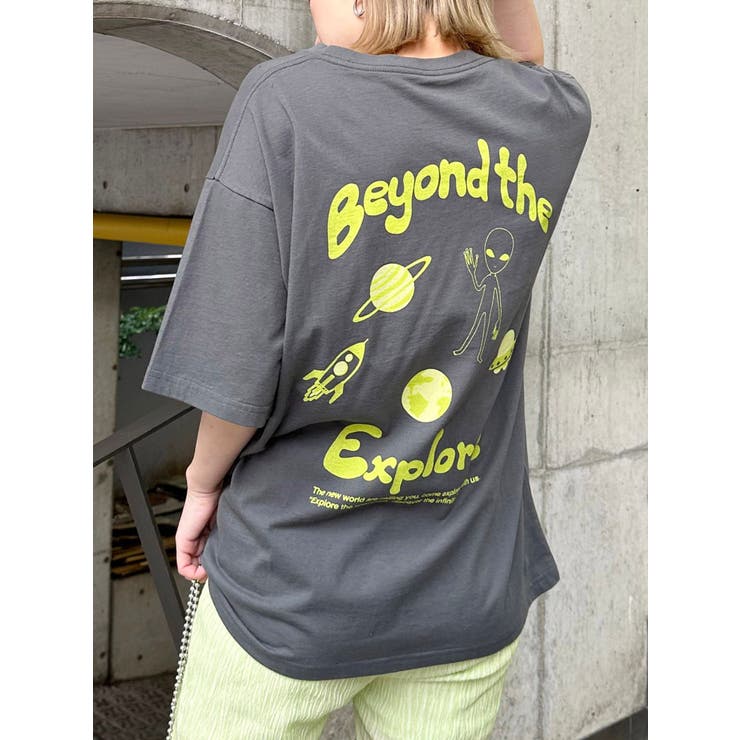 エイリアンプリントTシャツ[品番：MKSW0057797]｜MURUA
