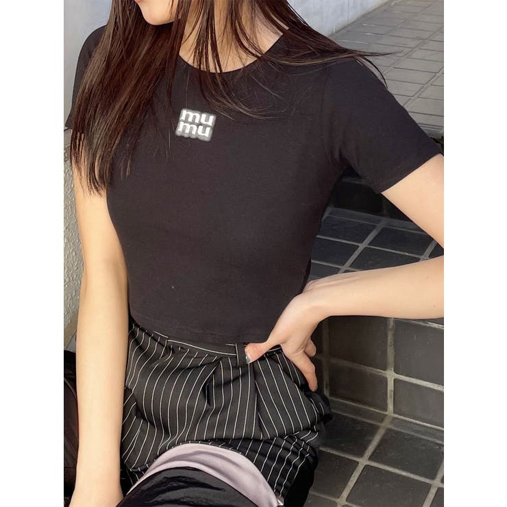 ロゴクロップトTシャツ[品番：MKSW0057799]｜MURUA（ムルーア）の 