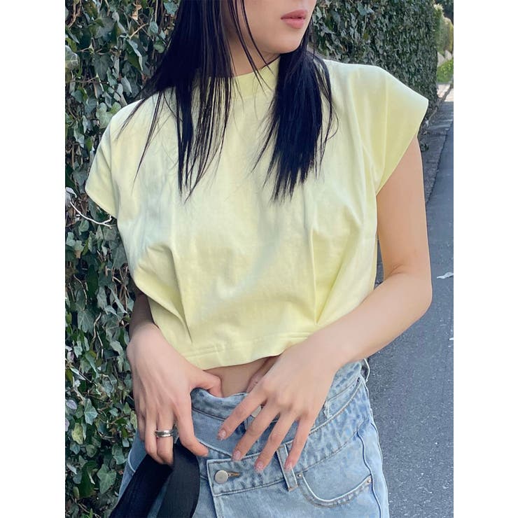 イエロー | ヘムタックタンクトップ | MURUA