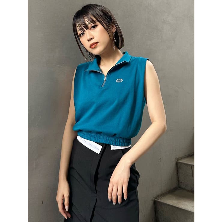 クロップトハーフジップスウェット | MURUA | 詳細画像38 