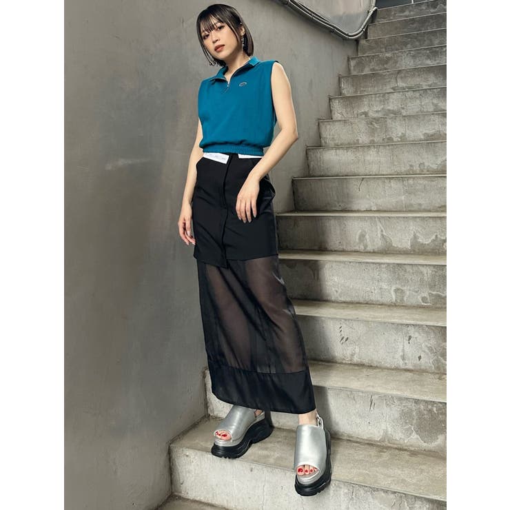 クロップトハーフジップスウェット | MURUA | 詳細画像40 