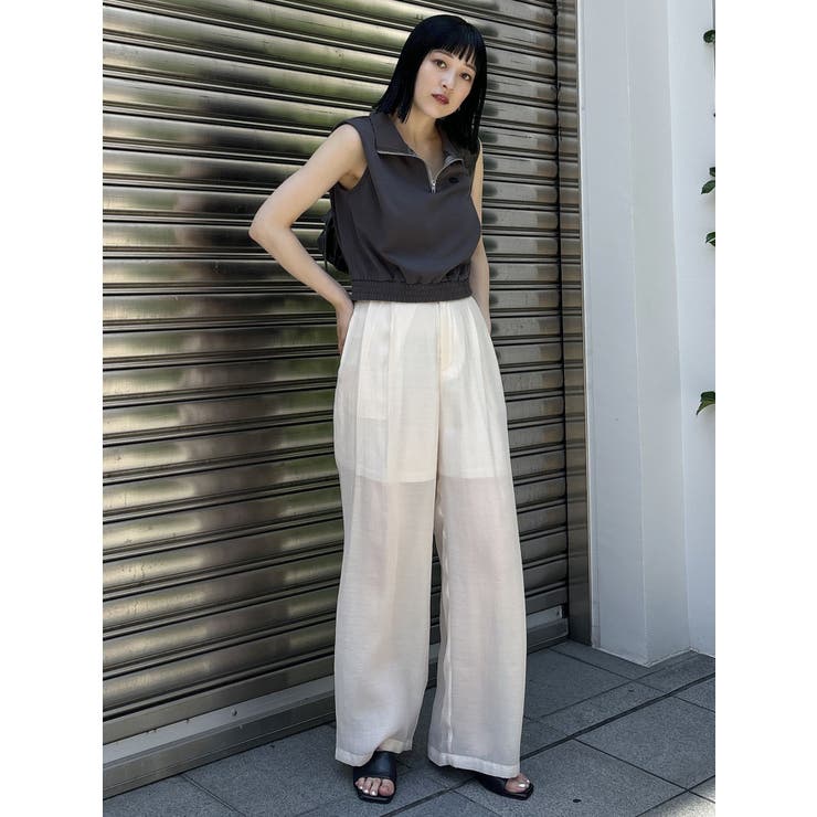 クロップトハーフジップスウェット | MURUA | 詳細画像47 