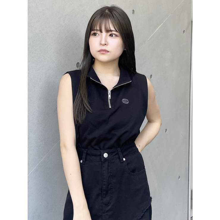 クロップトハーフジップスウェット | MURUA | 詳細画像49 