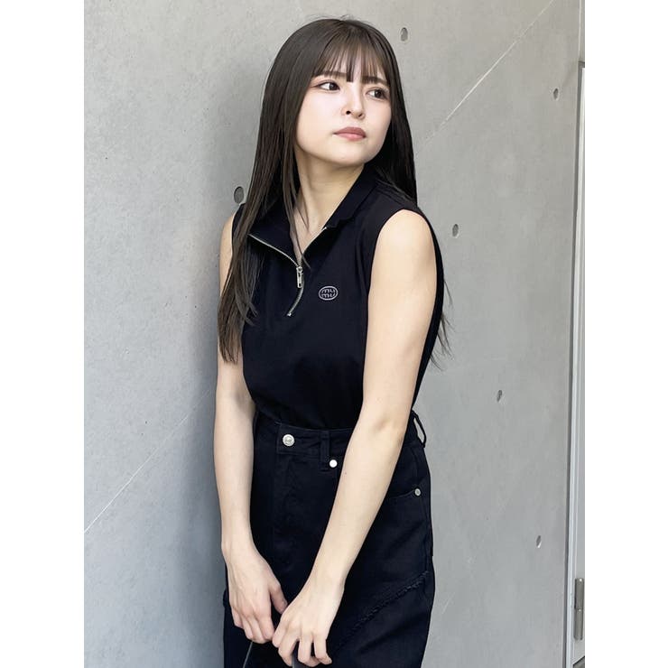 セール】カラージップショートトップス【WEB限定スウェット