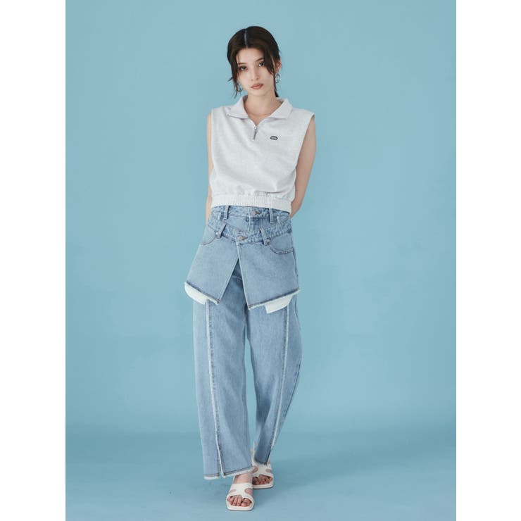 クロップトハーフジップスウェット | MURUA | 詳細画像8 