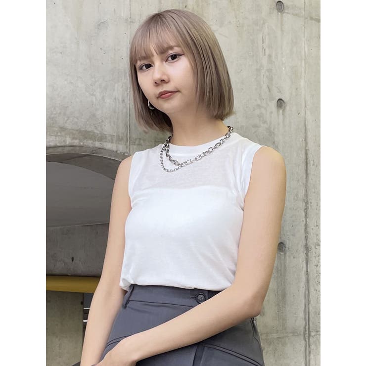 セミシアーノースリカットトップス | MURUA | 詳細画像10 