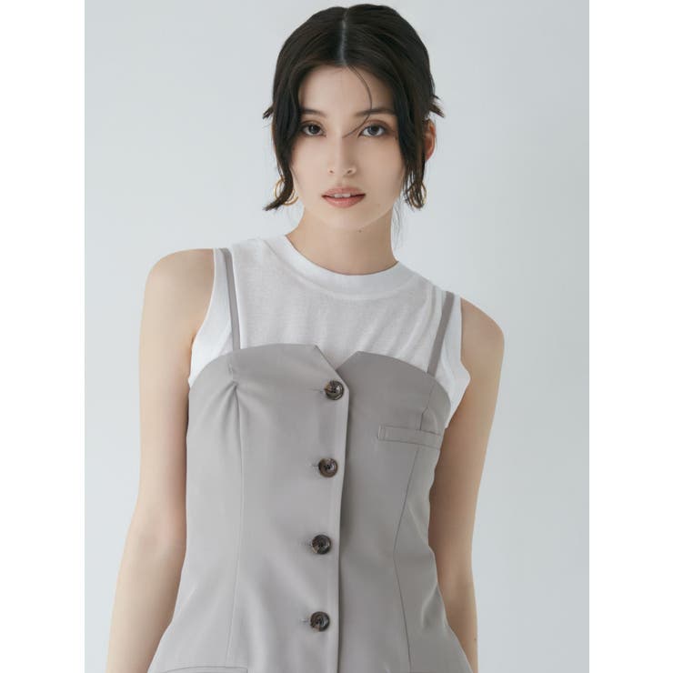 セミシアーノースリカットトップス | MURUA | 詳細画像6 