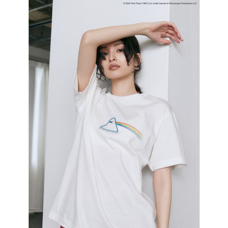 ホワイト | 【PINK FLOYD】prism oversize Tシャツ | MURUA