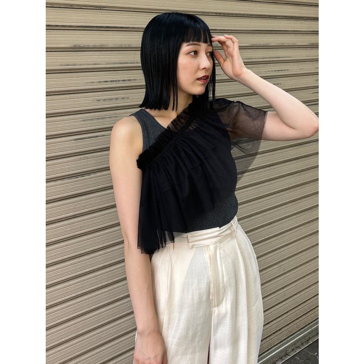 チュールフリルレイヤードタンクトップ | MURUA | 詳細画像14 