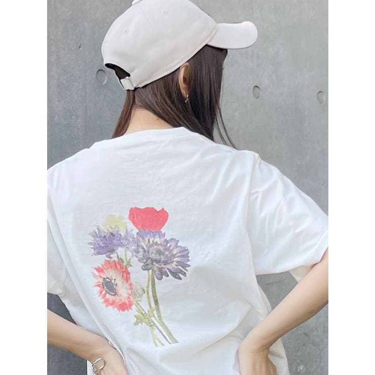 ホワイト | Beautiful flower Tシャツ【WEB限定】 | MURUA