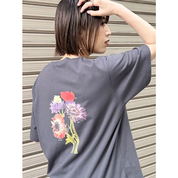 グレー | Beautiful flower Tシャツ【WEB限定】 | MURUA