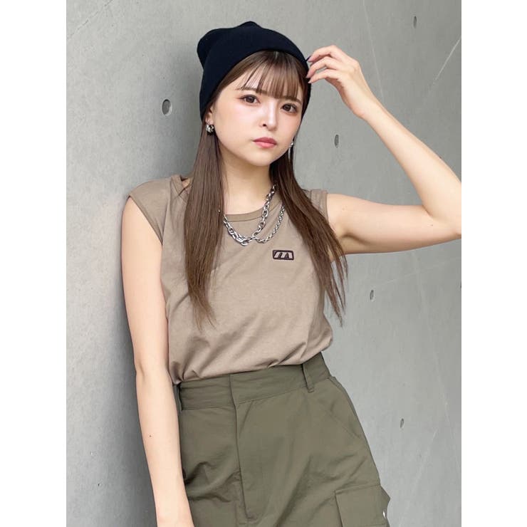 エンブロイダリーロゴタンク | MURUA | 詳細画像3 